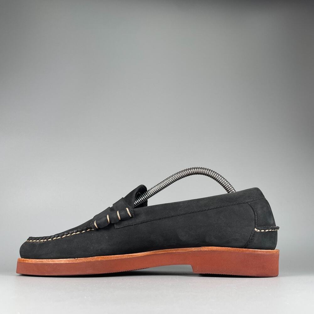 G.H. Bass Weejuns Men's 9 D Gray Suede Slip On Penny Loafers Casual Dress Shoes - Picture 7 of 9